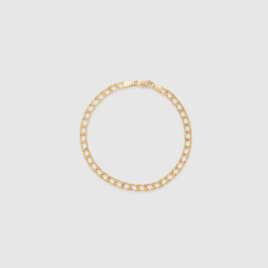 10k Yellow Gold Square Cuban Link Chain