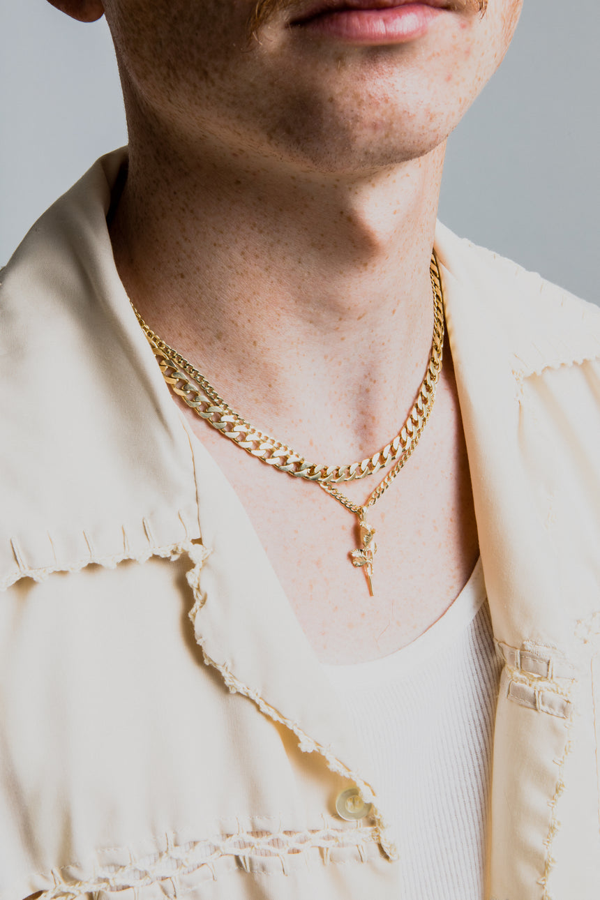Hollow Curb Chain Necklace